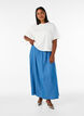 Maxirok met een denimlook in TENCEL&trade; Lyocell, Blauw, Model image number 0