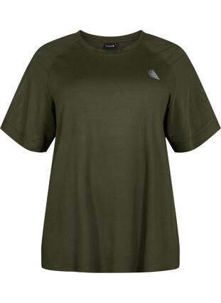 Trainings-T-shirt met korte mouwen en ronde hals, Forest Night, Packshot image number 0