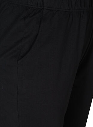 Pantalon ample en coton, Black, Packshot image number 3