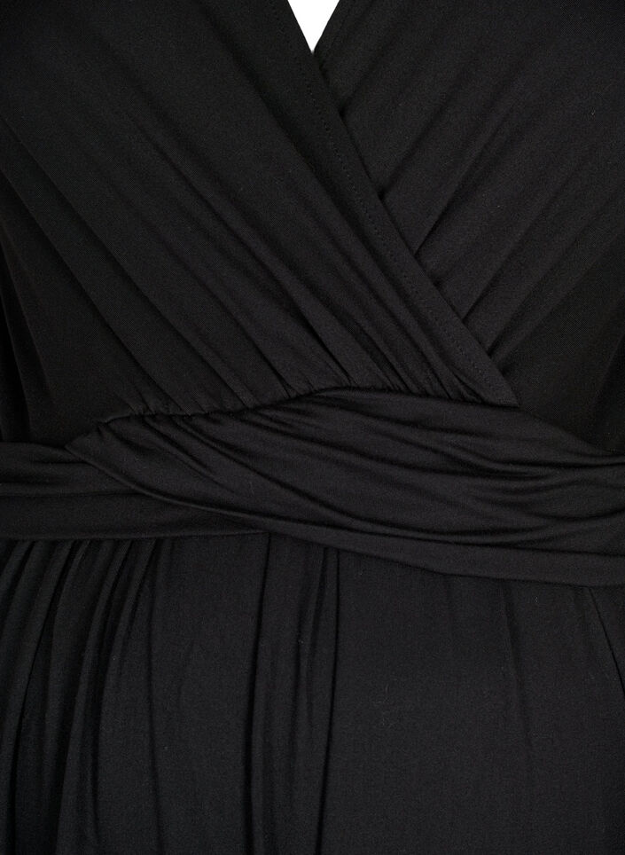 Blouse de grossesse à manches courtes, Black, Packshot image number 2