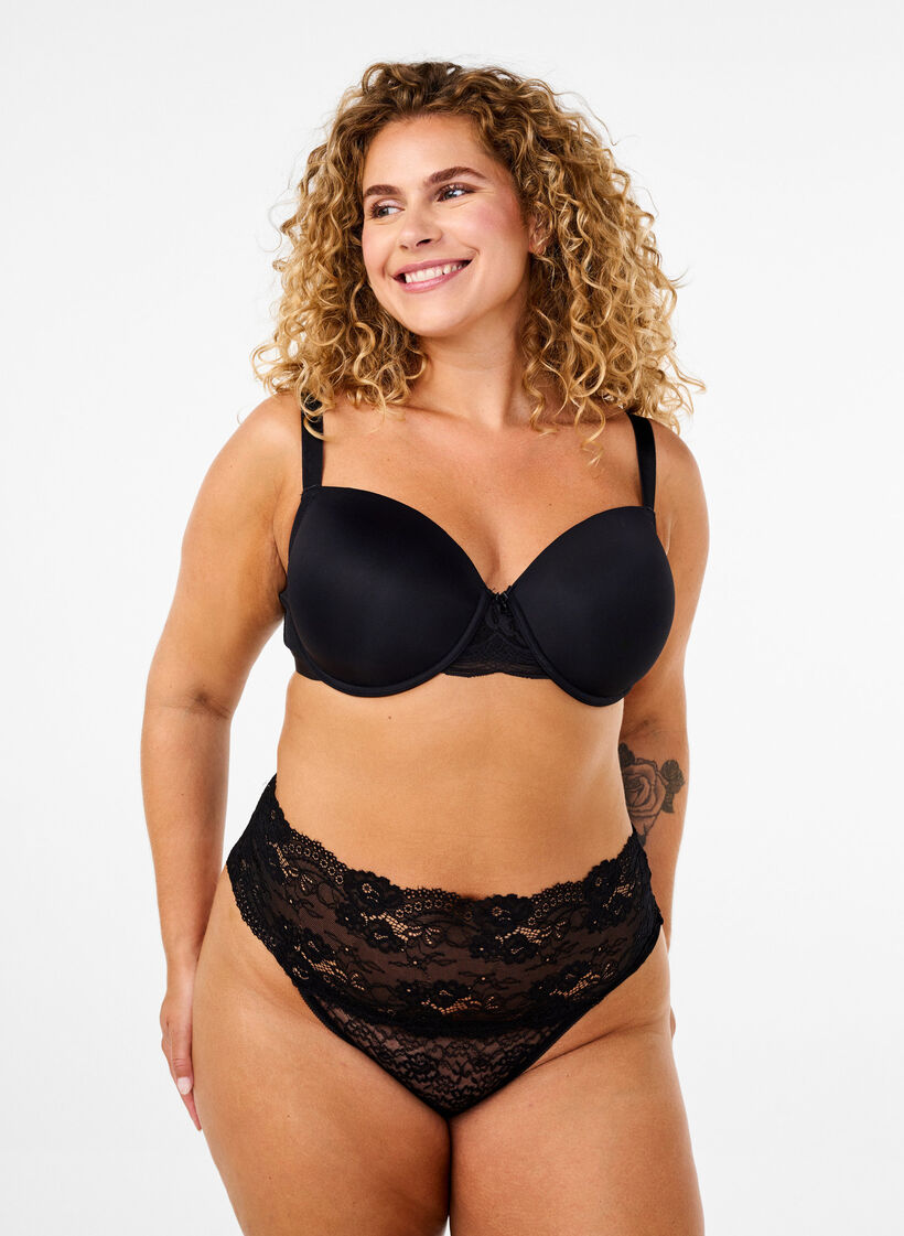 2-pack g-string onderbroeken, Zwart, Model image number 0