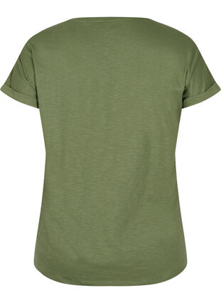 T-shirt avec imprimé en coton biologique, Four Leaf CloverText, Packshot image number 1