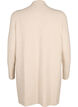 Geribd gebreid vest met zakken, Beige, Packshot image number 1