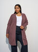 Cardigan en tricot c&ocirc;tel&eacute; avec poches, Rose poudr&eacute;e, Model image number 0