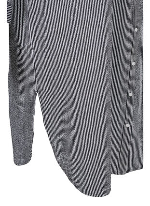 Robe chemise en coton rayé, Black Stripe, Packshot image number 3