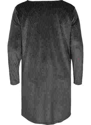 Robe en velours à paillettes, Black w. Silver, Packshot image number 1