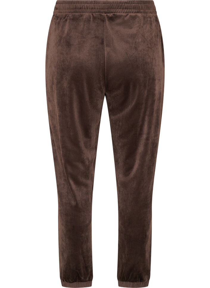 Pantalon ample en velours, Marron, Packshot image number 1