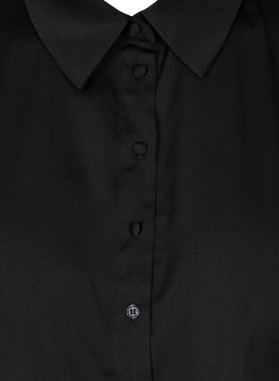 Col chemise classique ample, Black, Packshot image number 2