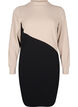 Robe colorblock &agrave; col montant, Black w. P.Cashmere, Packshot image number 0