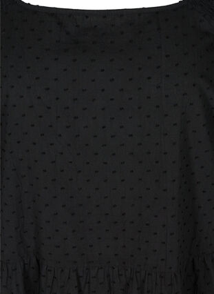 Robe à manches 3/4 et forme trapèze , Black, Packshot image number 2