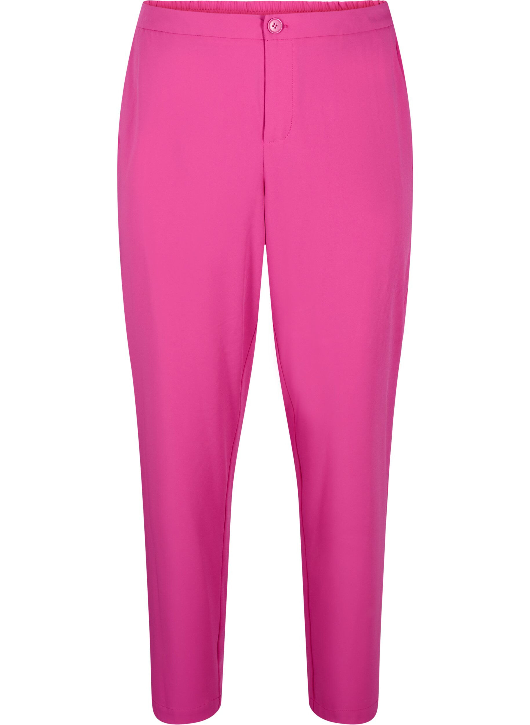 ZizziKlassieke broek met zakken, Festival Fuchsia, Packshot image number 0