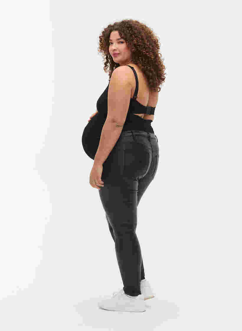 Pantalon de grossesse revêtu, Black, Model image number 1