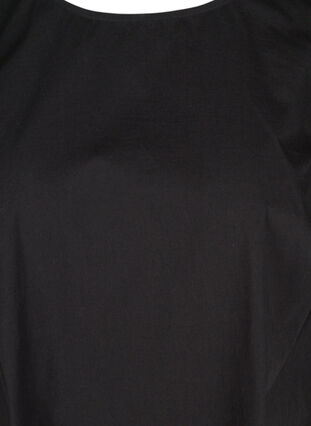 Tunique en coton à manches 2/4, Black, Packshot image number 2