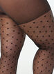 Panties in 25 denier met hartjes, Zwart, Packshot image number 1