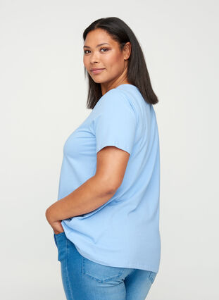 T-shirt basique, Forever Blue, Model image number 1