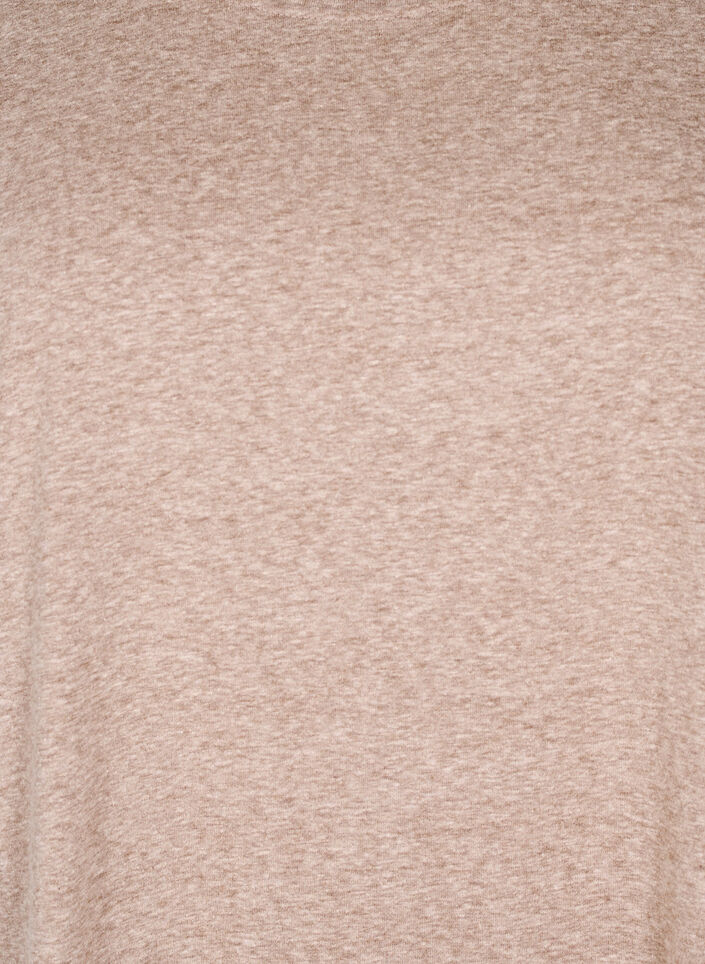 Gemêleerd T-shirt met korte mouwen, Bruin, Packshot image number 2