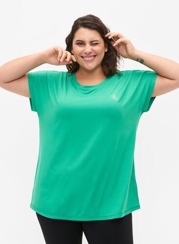 T-shirt d'entraînement à manches courtes, Mint, Model image number 0