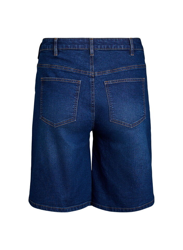 FLASH - Short en jean ample &agrave; taille haute, Bleu, Packshot image number 1