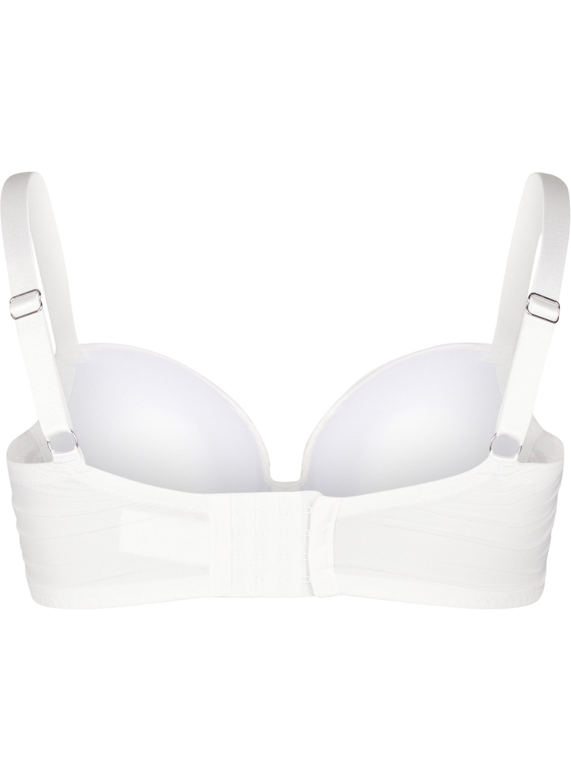 Zizzi Soutien-gorge moul&eacute; avec d&eacute;tails en dentelle, Blanc, Packshot image number 1