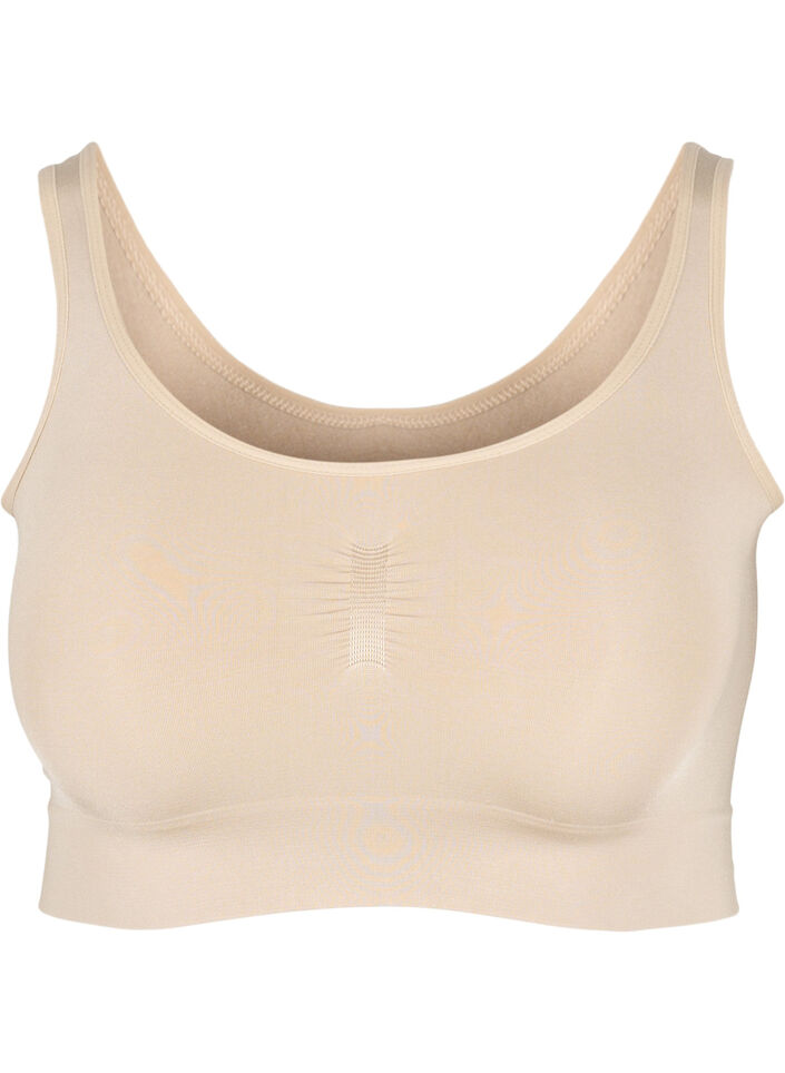 Zachte bh zonder vulling, Beige, Packshot image number 0