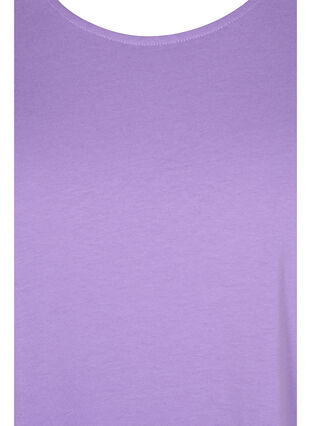 T-shirt met mix van katoen, Paisley Purple, Packshot image number 2