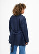 Trench court avec ceinture, Bleu, Model image number 2