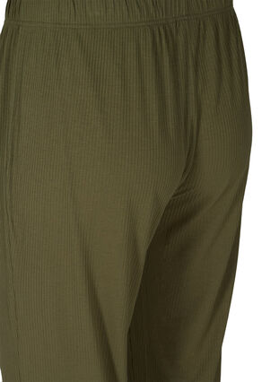 Pantalon ample en matière côtelée, Olive Night, Packshot image number 3