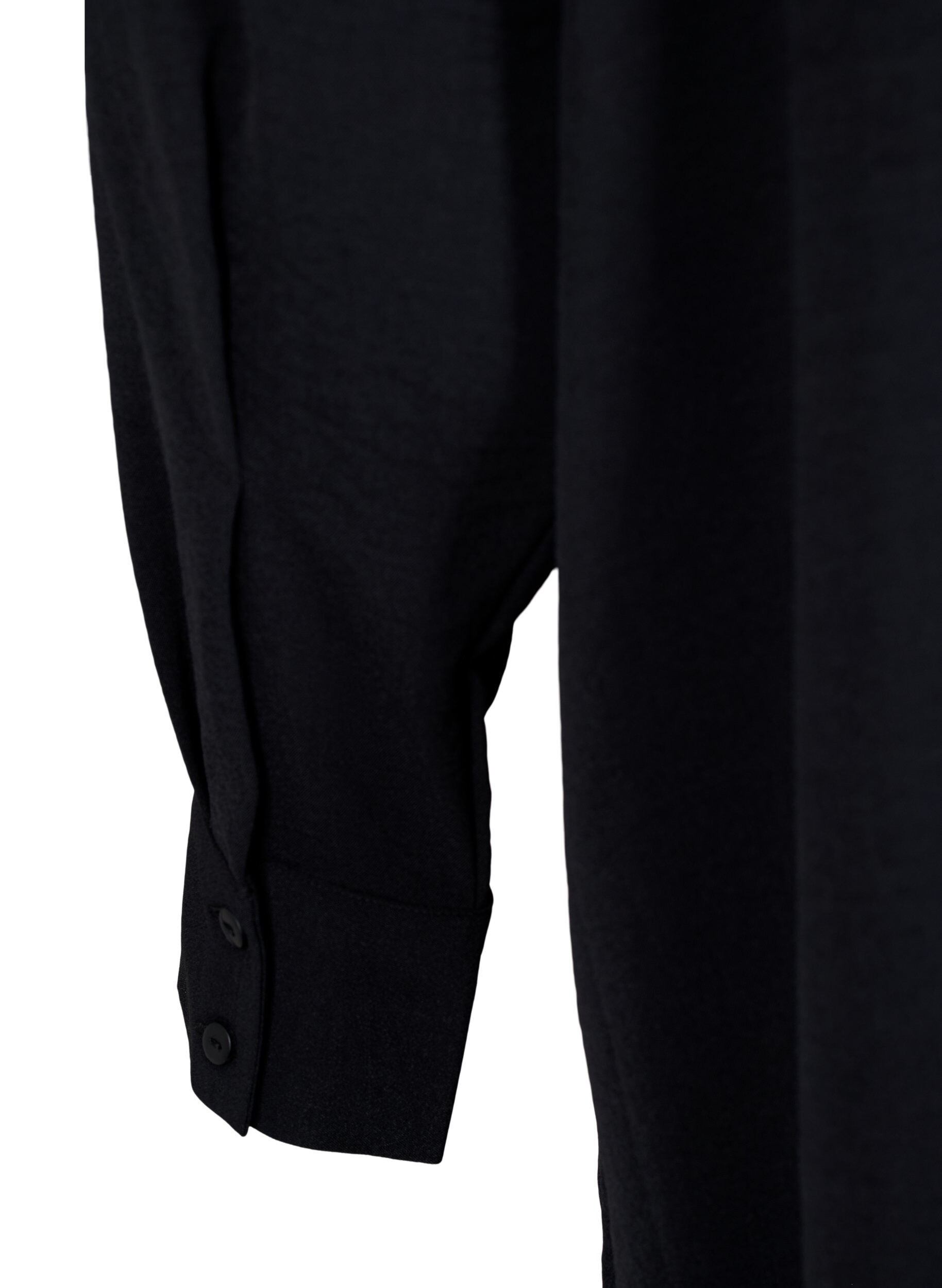 ZizziKorte jurk met accent van kant, Black, Packshot image number 3