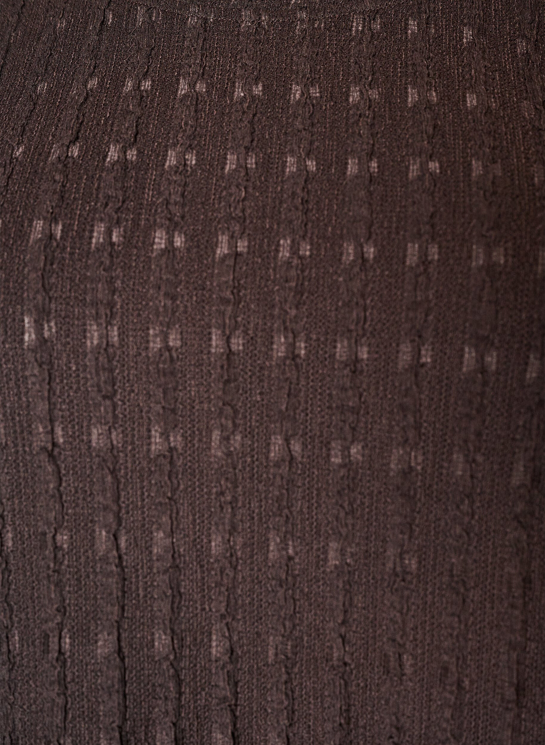 ZizziBlouse structur&eacute;e avec ourlet &agrave; volants, Marron, Packshot image number 2