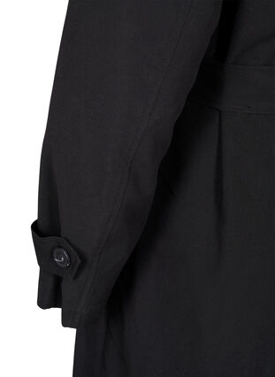 Trench-coat long avec ceinture, Black, Packshot image number 4