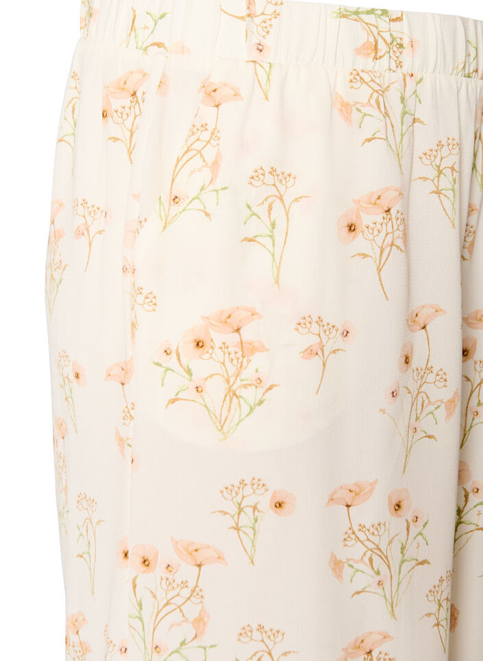 Pantalon ample avec imprim&eacute;, Vanille, Packshot image number 2
