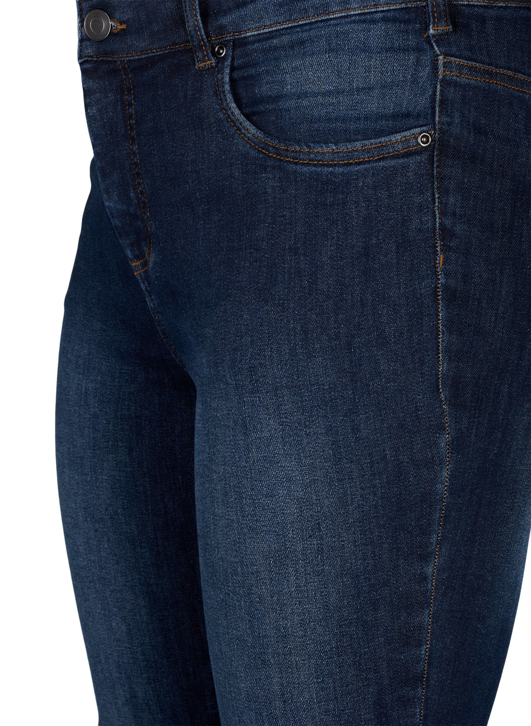Zizzi Jean super slim &agrave; taille haute, Dark Blue, Packshot image number 2