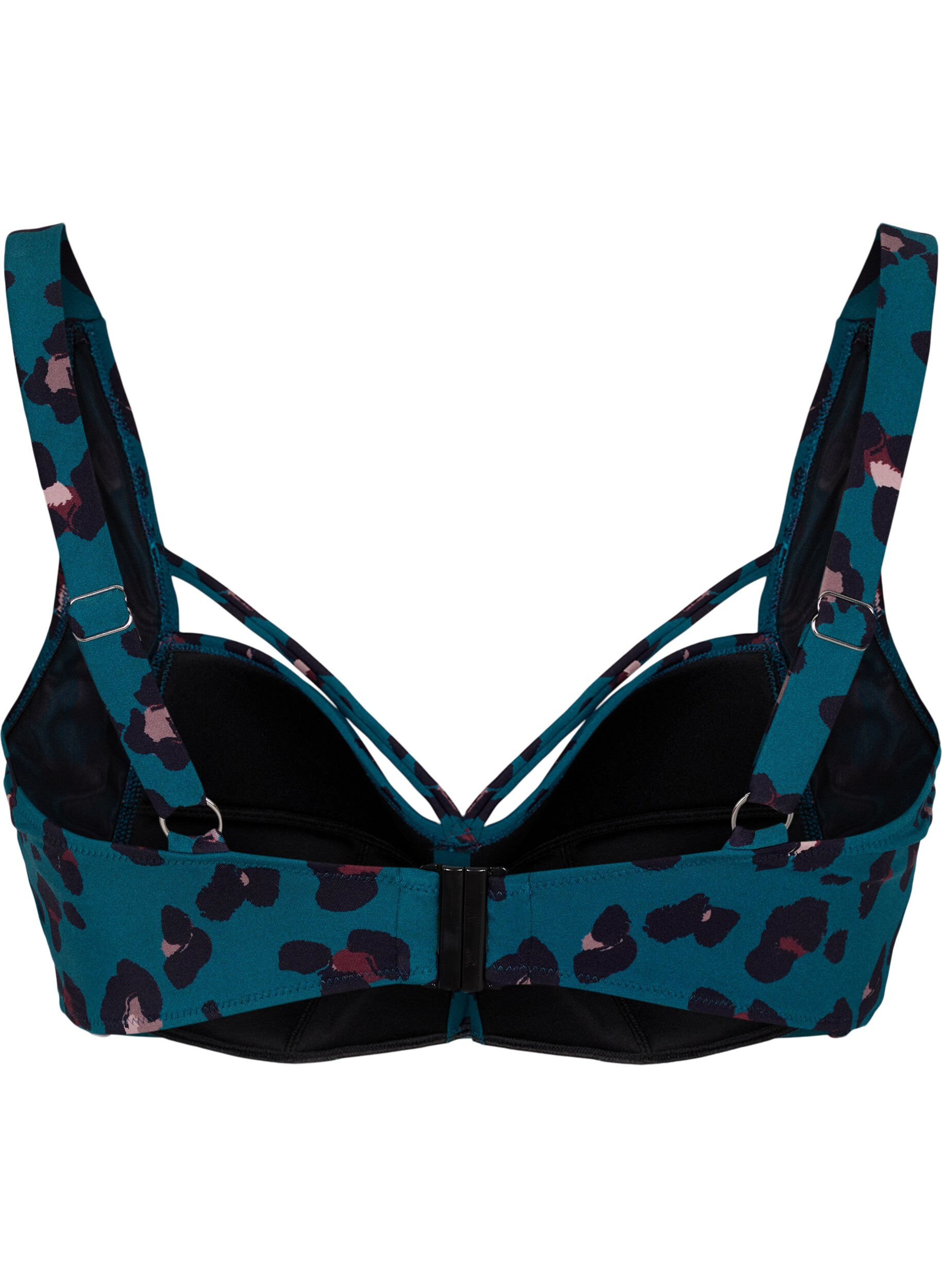 ZizziBikinitop met drapering en string, Leopard, Packshot image number 1