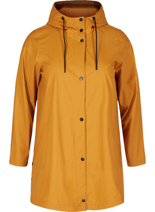 Regenjas met capuchon en zakken, Spruce Yellow, Packshot image number 0