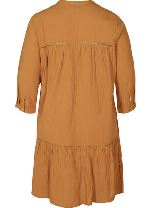 Robe en coton avec forme en trapèze , Chipmunk, Packshot image number 1