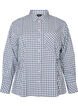 Chemise ample &agrave; carreaux avec ceinture &agrave; nouer, Bleu, Packshot image number 0