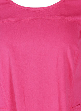 Robe en coton à manches courtes, Fuchia Purple, Packshot image number 2