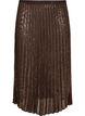 Jupe midi coupe &eacute;vas&eacute;e &agrave; sequins, Marron, Packshot image number 0