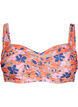 Bedrukte bikinitop, Retro Flower, Packshot image number 0
