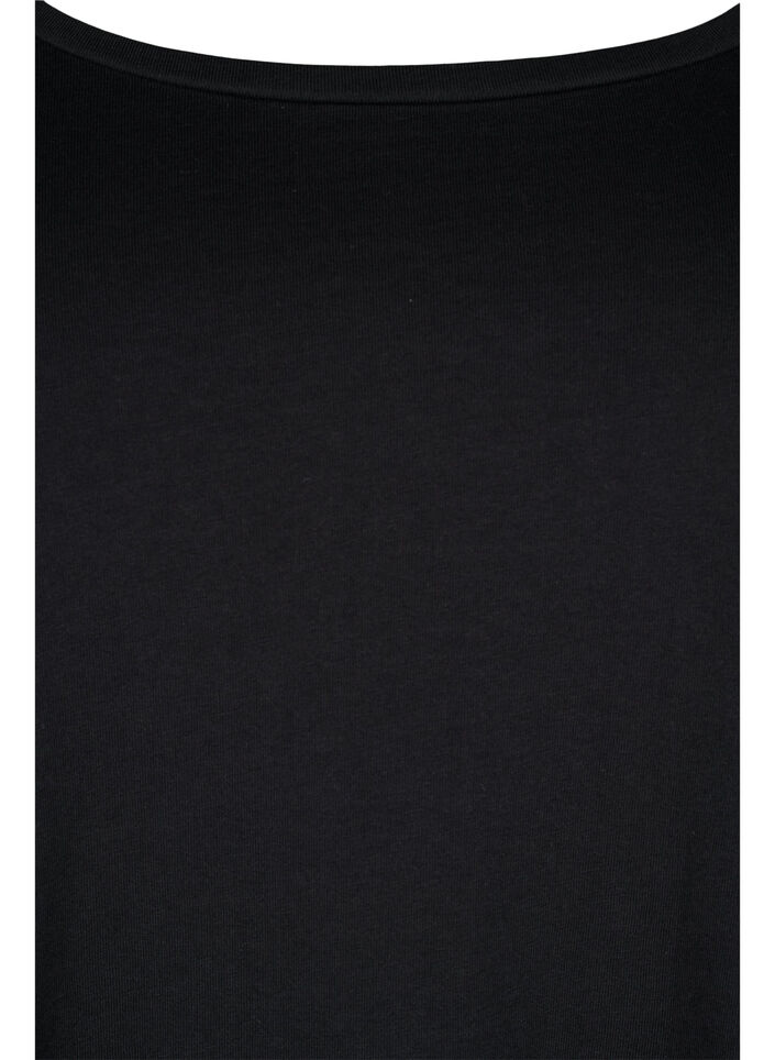 Set van 2 basic tops in katoen , Paisley Purple/Black, Packshot image number 3