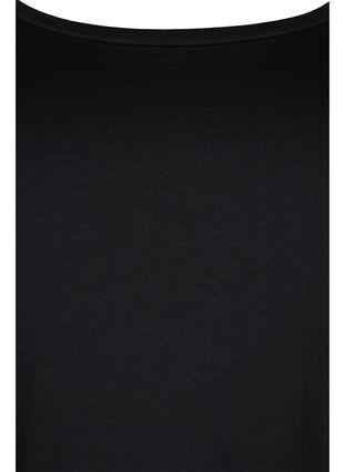 Lot de 2 blouses basiques en coton, Paisley Purple/Black, Packshot image number 3