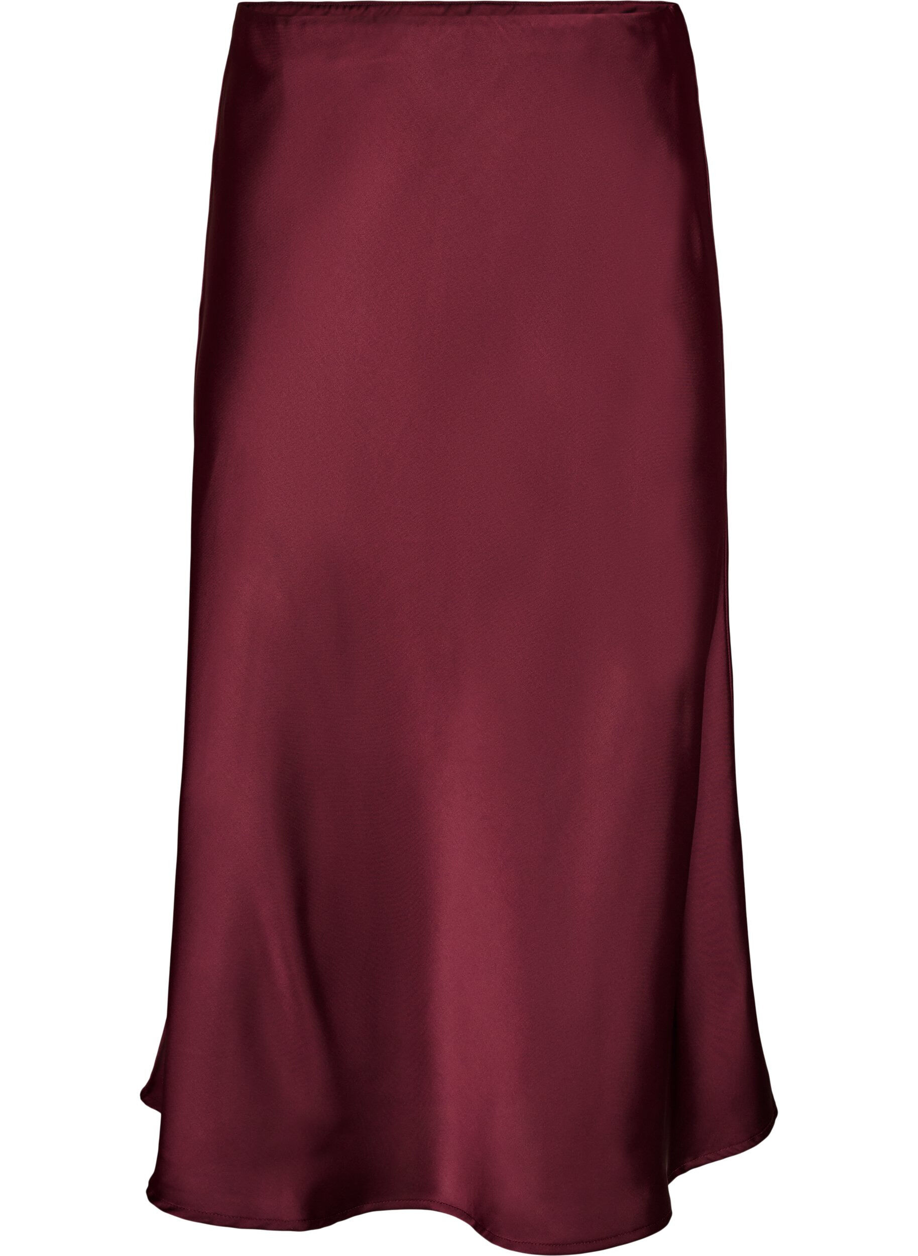 Jupe midi en satin