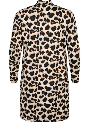 FLASH - Robe à manches longues avec col roulé, Leopard AOP, Packshot image number 1