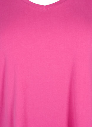 T-shirt en coton uni basique, Raspberry Rose, Packshot image number 2