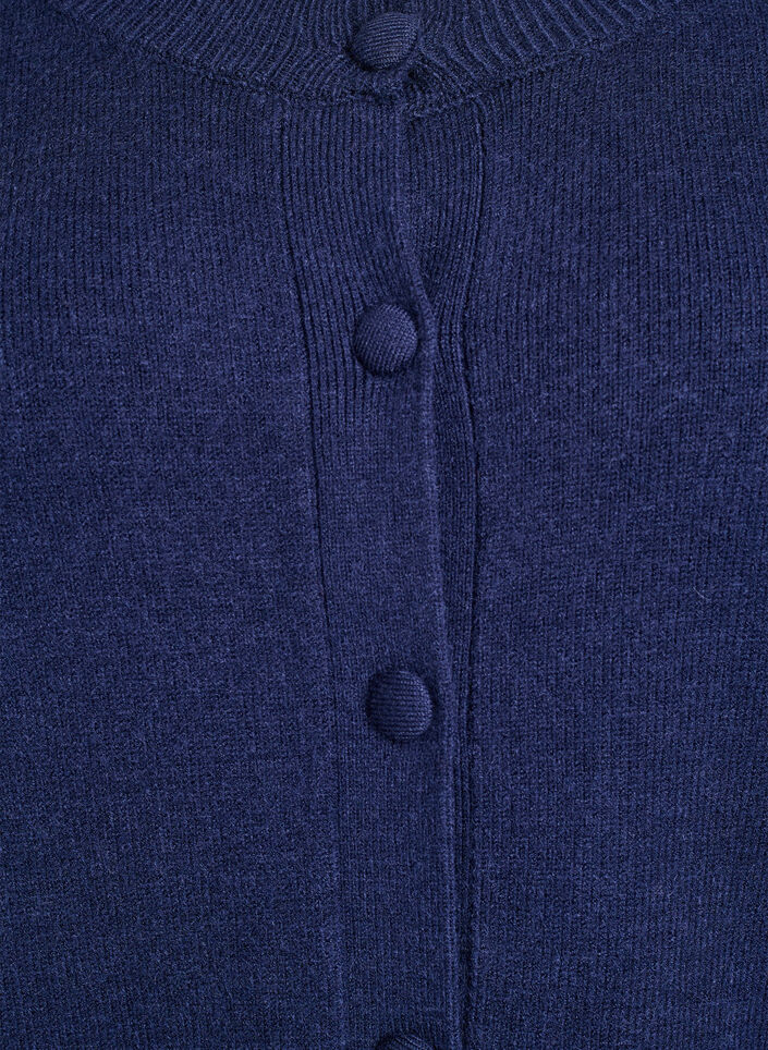 Cardigan avec manches torsadées, Bleu, Packshot image number 2