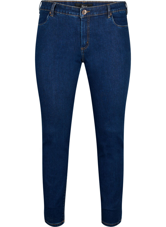 Jean Emily coupe slim fit avec taille normale, Bleu, Packshot image number 0