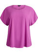 Blouse &agrave; manches courtes et encolure ronde, Violet, Packshot image number 0
