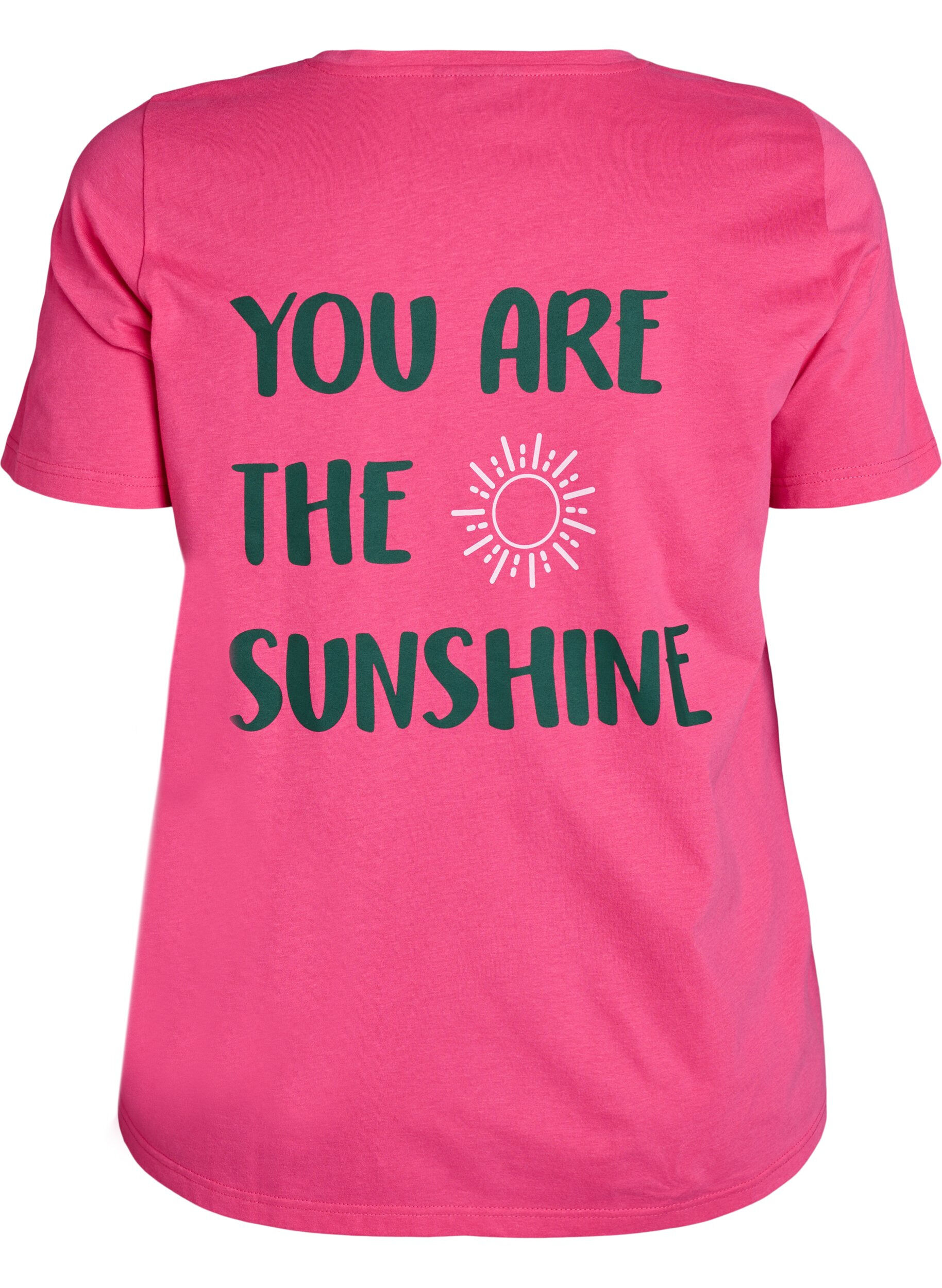 ZizziT-shirt imprim&eacute;, Rose, Packshot image number 1