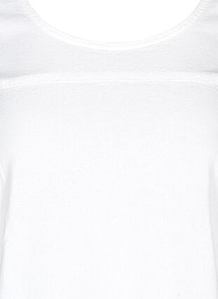 Robe en coton à manches courtes, White, Packshot image number 2
