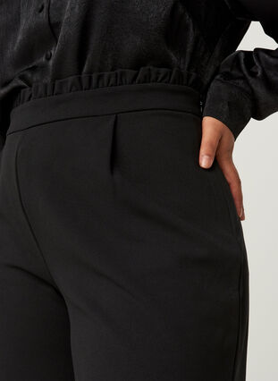 Pantalon jambes larges, Black, Model image number 1